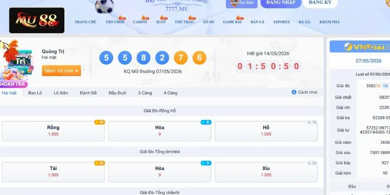 Hướng dẫn cách tham gia đánh cược xổ số miền Trung hôm nay