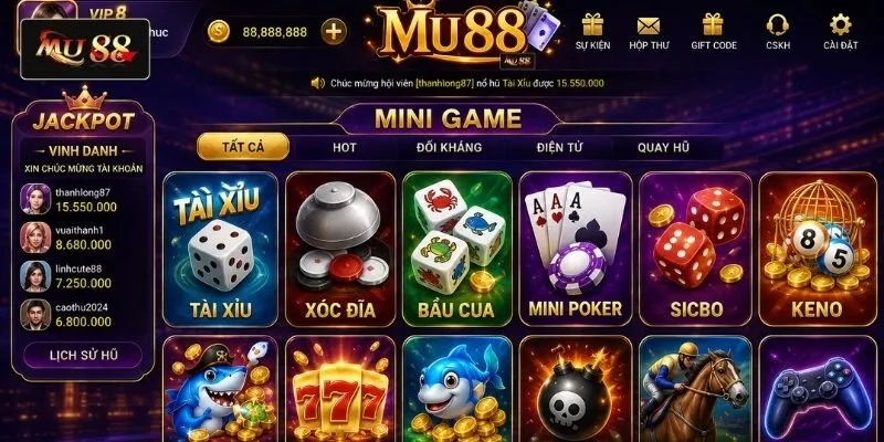 Kho trò chơi đẳng cấp tại sảnh Mini Game Kho trò chơi đẳng cấp tại sảnh Mini Game